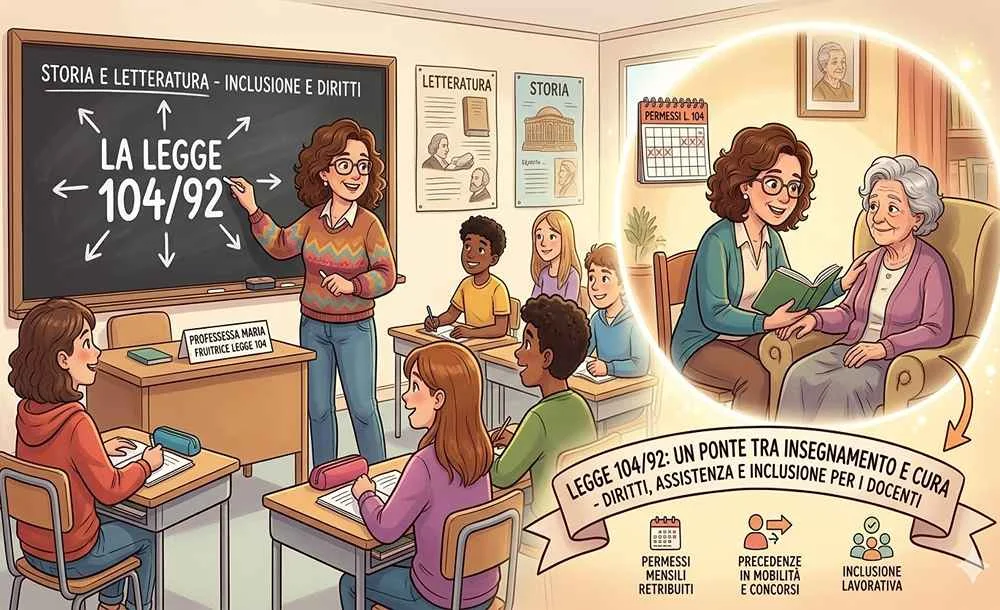 Mobilità Docenti 2026/27: precedenza a chi ha la 104 per assistenza in famiglia