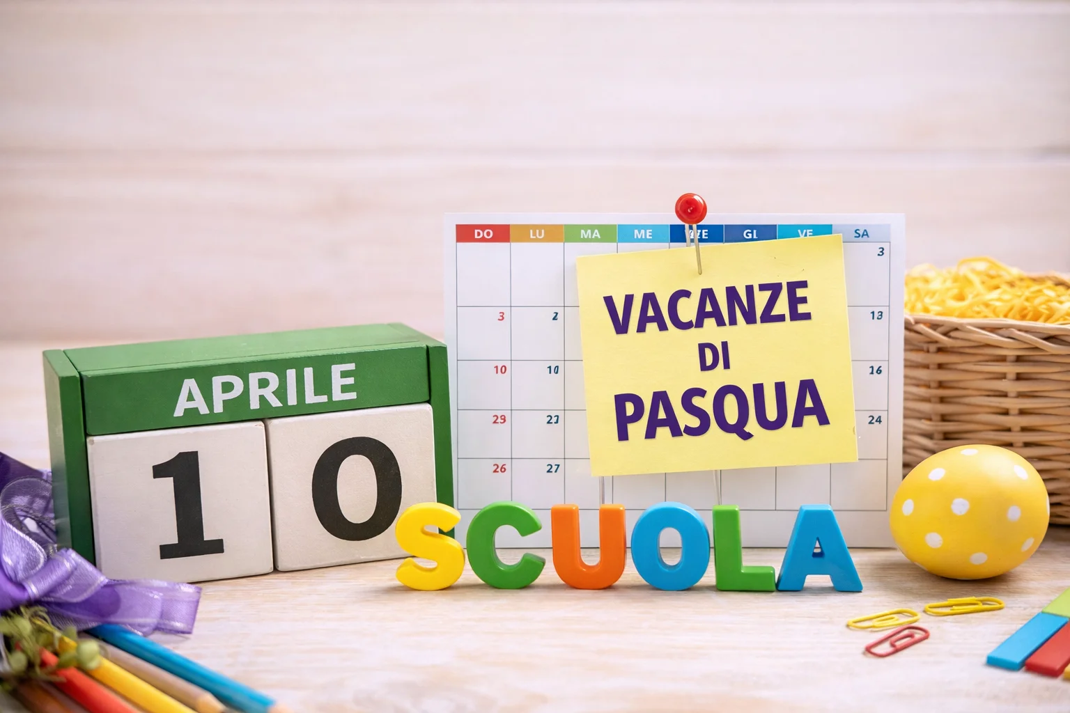 Vacanze di Pasqua 2026: ecco quando iniziano e finiscono (le date ufficiali)
