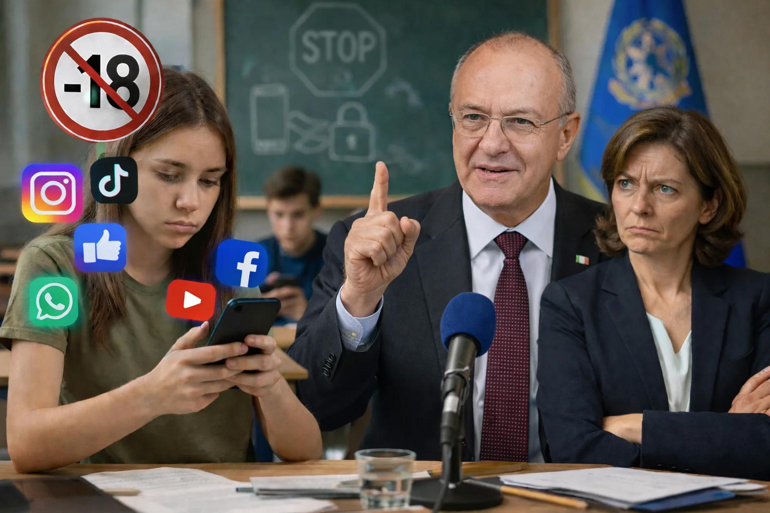 Stop ai social per i minori, Valditara all'attacco: "Priorità assoluta". Il Garante non ci sta