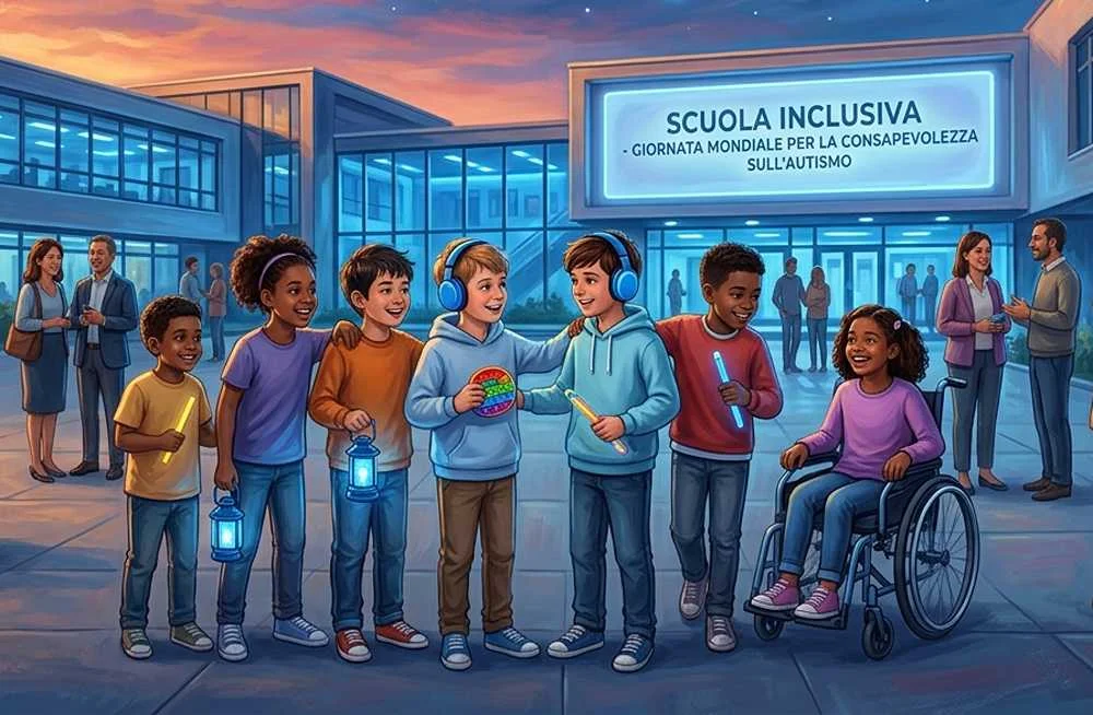 Giornata mondiale per la consapevolezza sull’autismo 2026, il 2 aprile tra luce blu e impegno delle scuole per l’inclusione