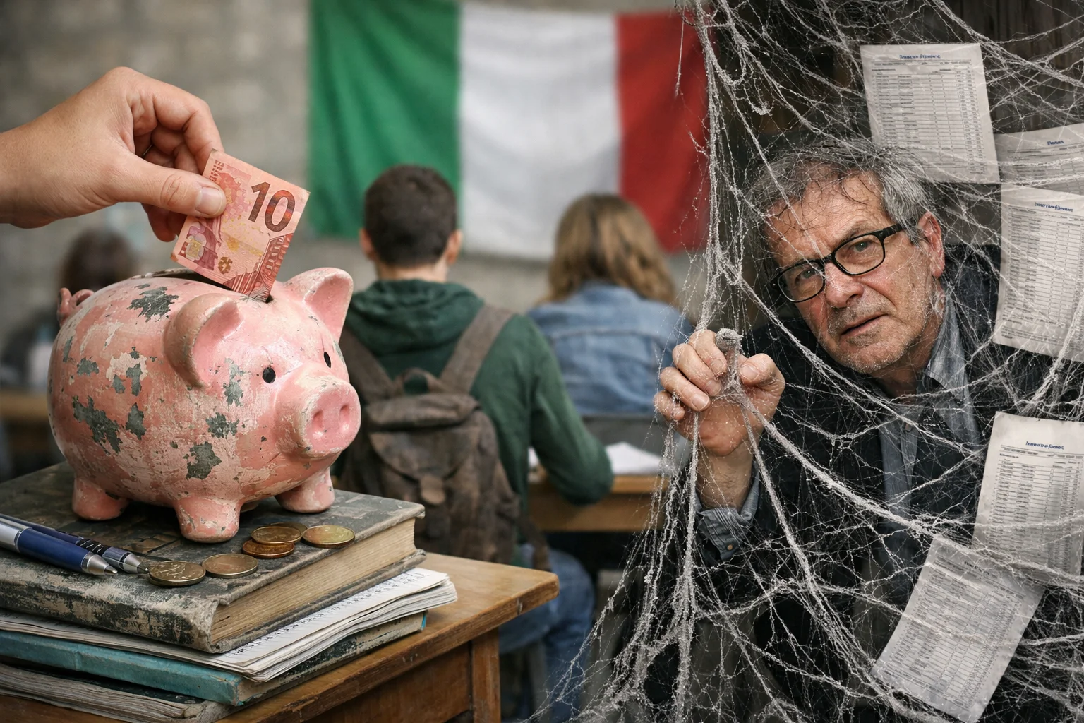 Educazione civica low cost: lo Stato risparmia, gli studenti pagano e gli insegnanti restano sepolti in graduatorie ragnatela