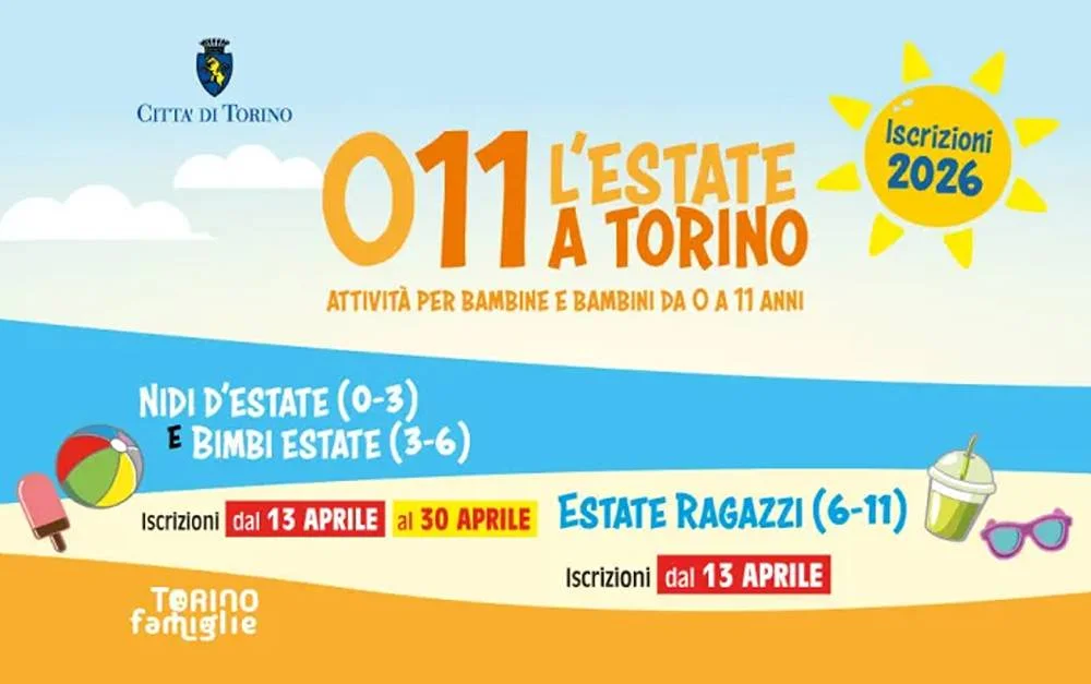 Estate Ragazzi 2026 a Torino: aperte le iscrizioni per i centri estivi