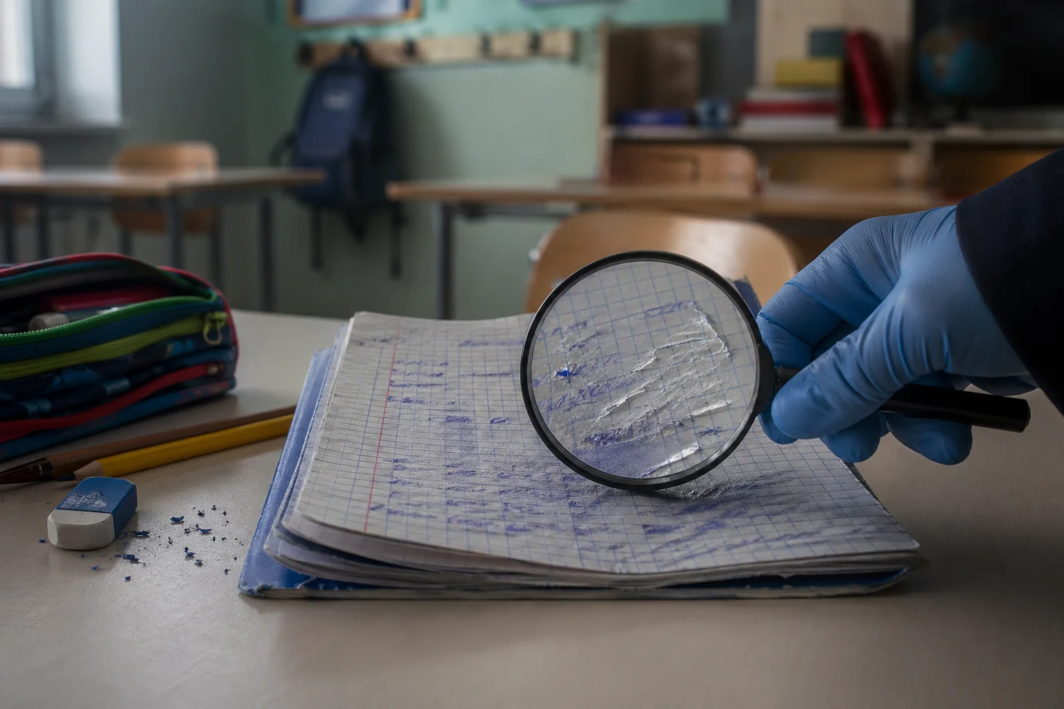 Quaderni falsificati a scuola: indagini in corso su un caso di un alunno di 8 anni