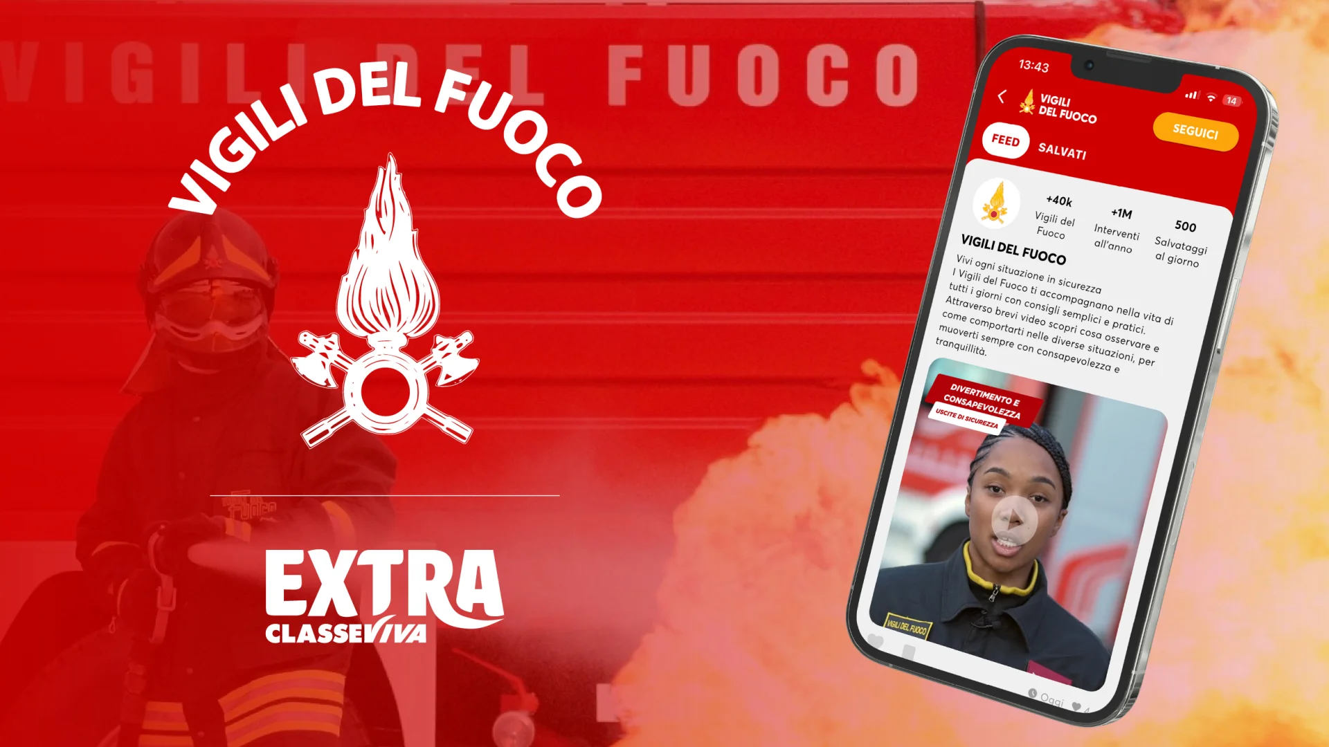 Vigili del Fuoco e Gruppo Spaggiari insieme per la sicurezza dei giovani: sei video pillole su ClasseViva EXTRA