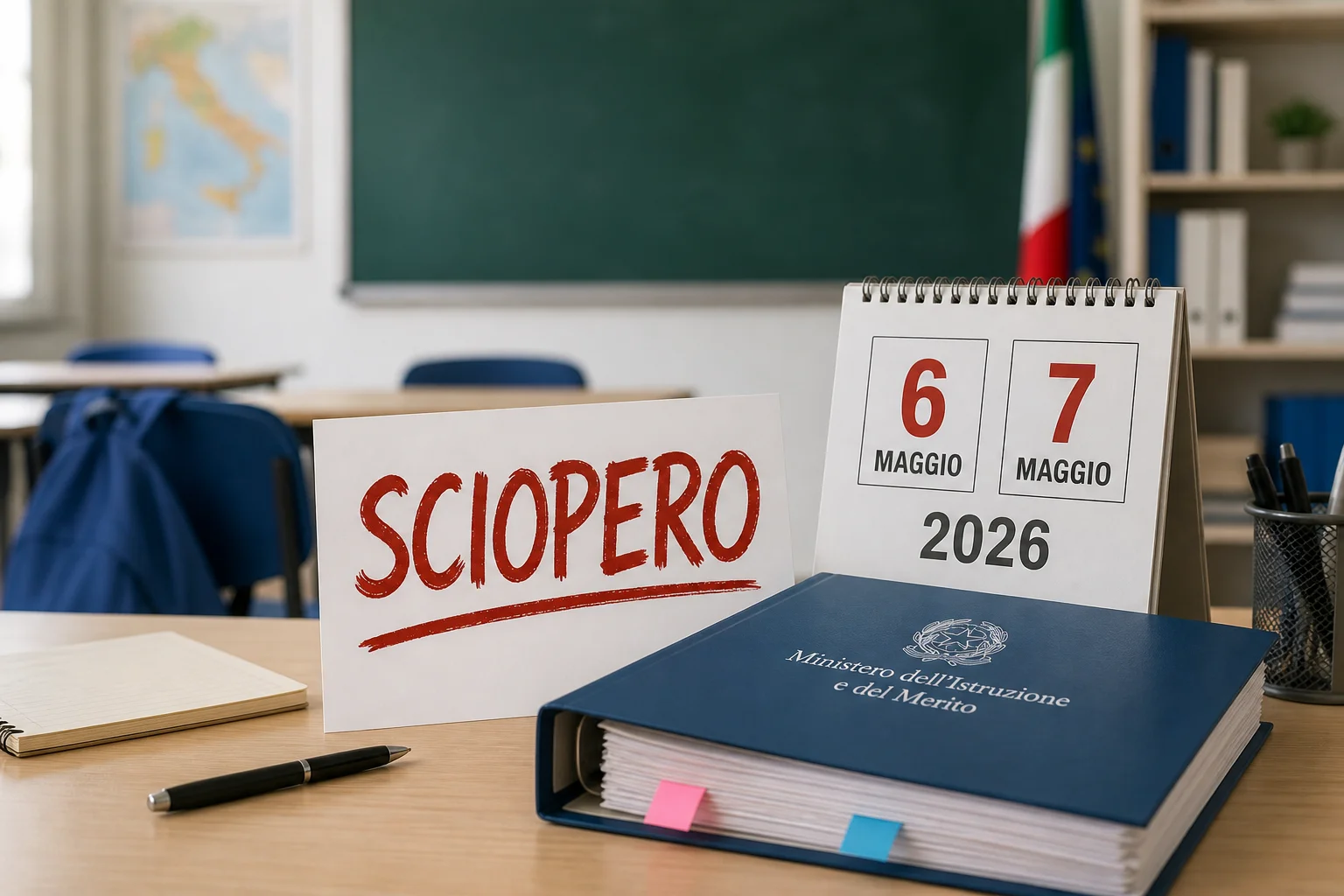 Sciopero scuola 6 e 7 maggio 2026: le indicazioni del Ministero per docenti e personale ATA
