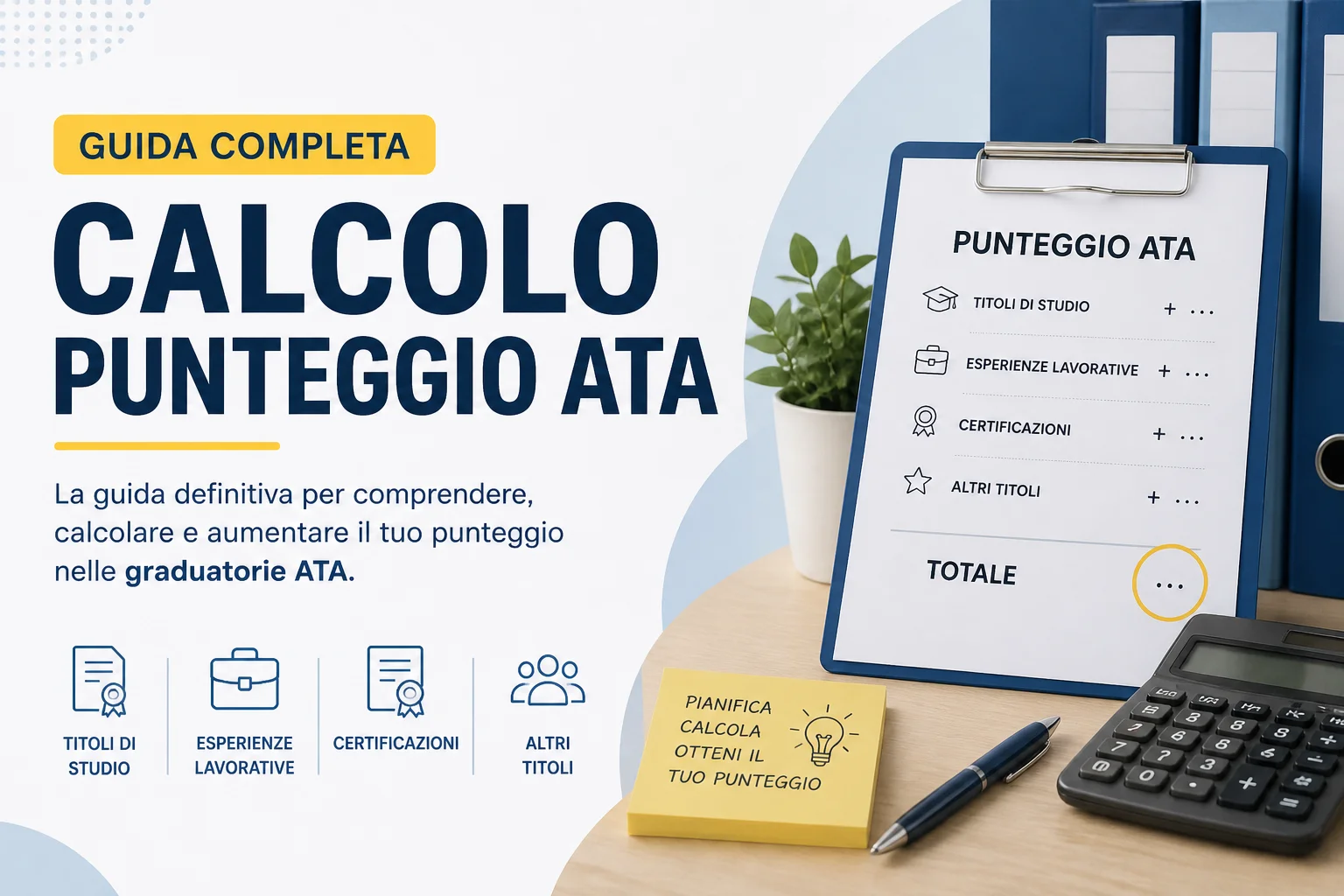 Graduatorie ATA terza fascia: come si calcola il punteggio, corsi utili e punteggi minimi regione per regione