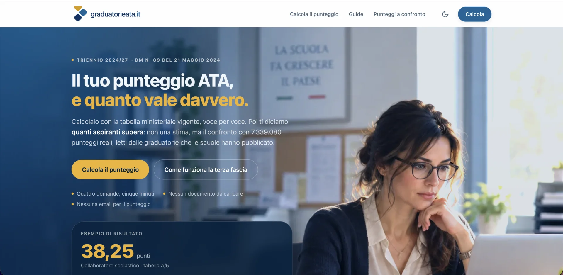 Punteggio ATA terza fascia: come verificarlo gratis online