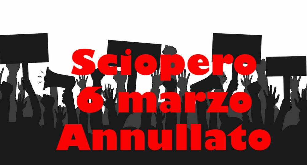 Annullato lo sciopero per i precari del 6 marzo