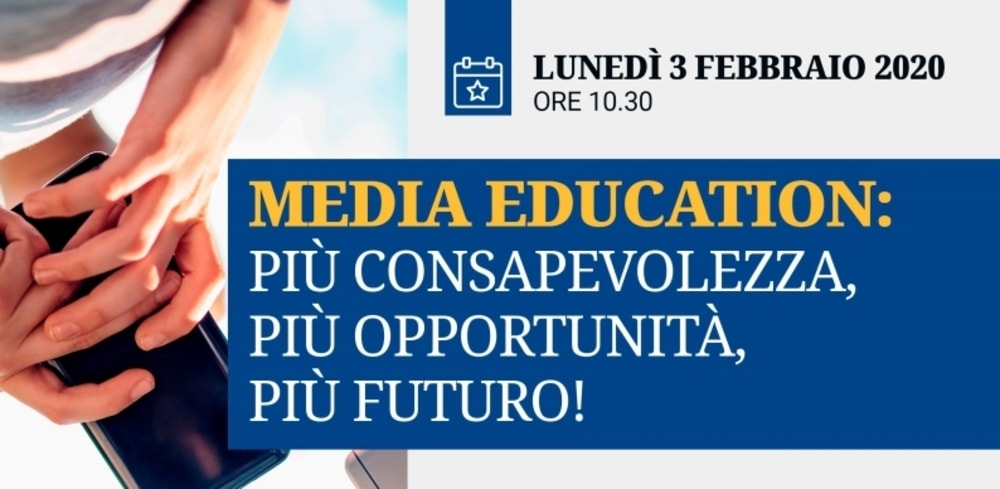 Lunedì 3 febbraio il convegno sull'educazione digitale a Roma