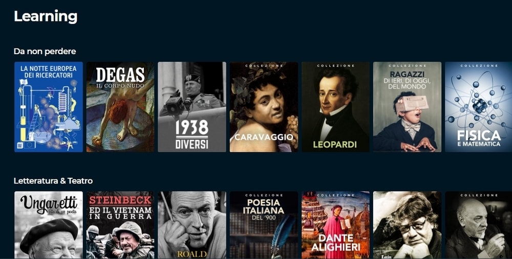 Scuola Online: la sezione Learning di Raiplay