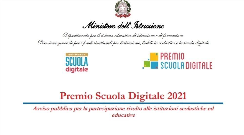 Premio Scuola Digitale 2021: modalità di partecipazione