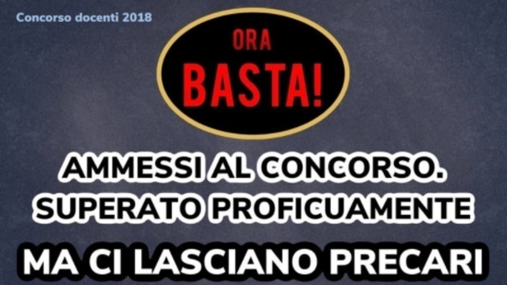 Concorso Docenti 2018: gli ammessi con riserva chiedono la stabilizzazione alle istituzioni
