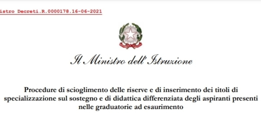 GaE: scioglimento riserve e nuovi titoli. Domande fino al 2 luglio