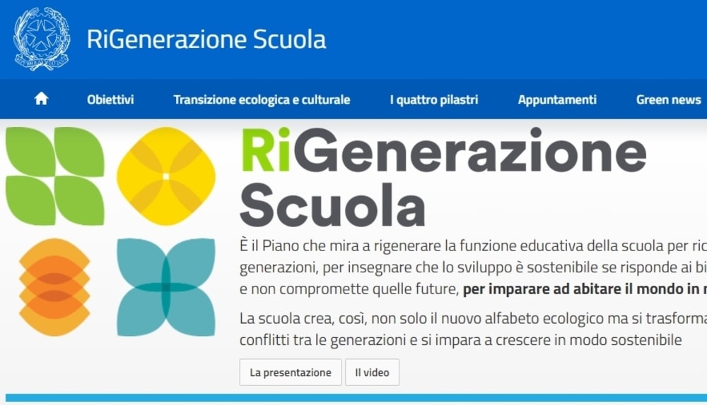 RiGenerazione Scuola: nascono il CTS e la Green Community per il suo perfezionamento