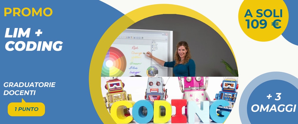 Corso Lim + Coding Docenti: promo più 3 omaggi