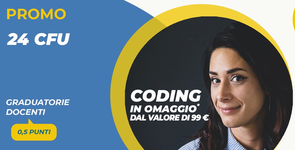 Offerta 24 CFU più Corso Coding Gratis