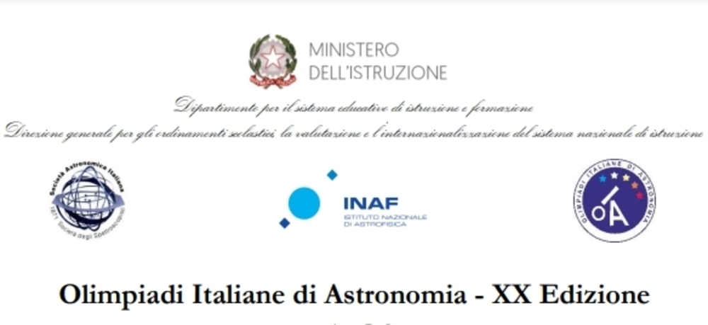 Olimpiadi Italiane di Astronomia 2021/22: iscrizioni dal 28 ottobre al 7 dicembre