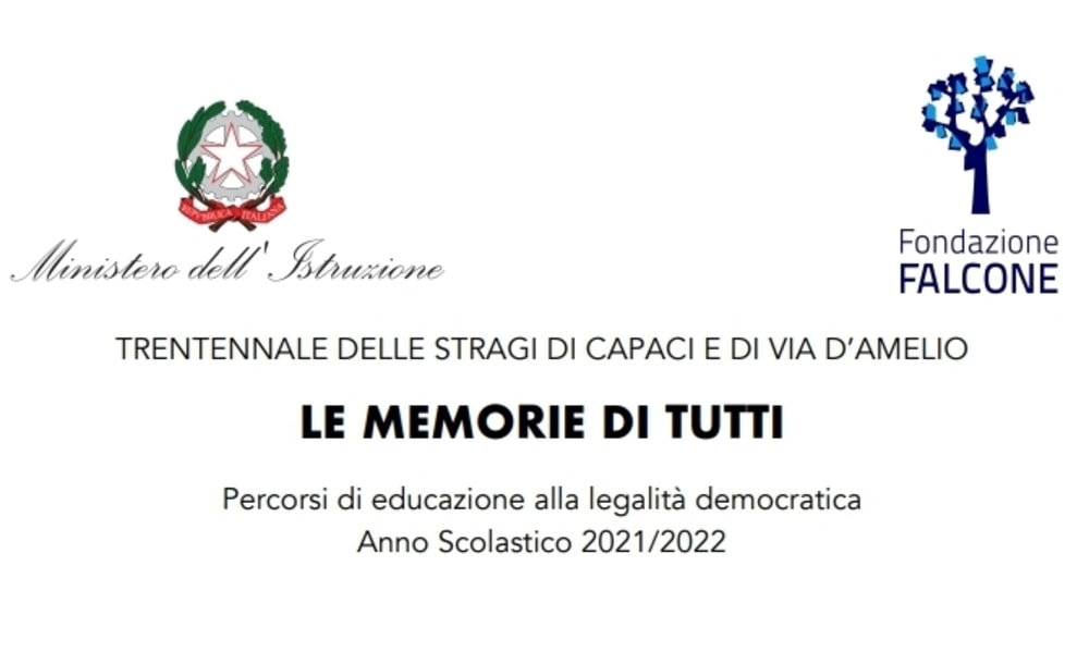 Concorso Le Memorie di Tutti 2022 in memoria di Falcone e Borsellino