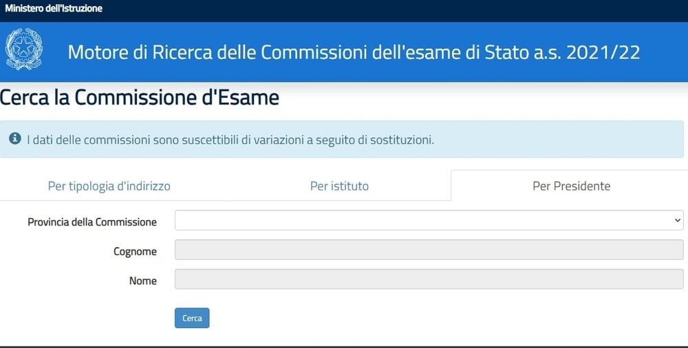 Esame di Maturità 2022, il motore di ricerca dei Presidenti di Commissione