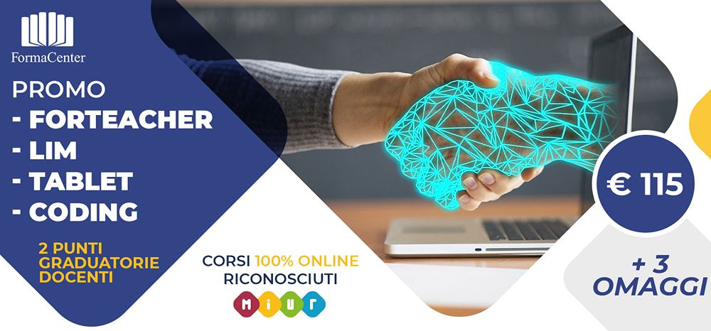 Offerta Corsi Forteacher Lim Tablet Coding: omaggi, punti per le graduatorie ed esame online