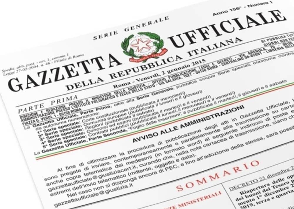 Decreto Aiuti Ter pubblicato in Gazzetta Ufficiale