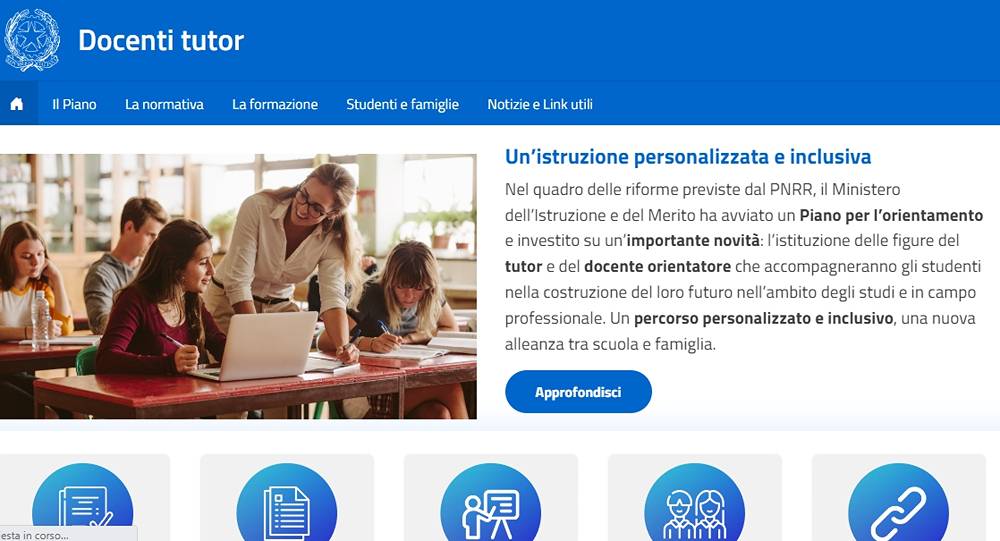Docente Tutor: la pagina web con tutte le informazioni sul sito del Ministero