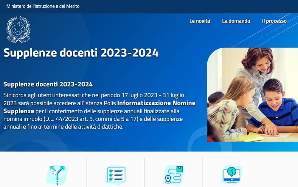Supplenze Docenti 2023-2024, domande dal 17 al 31 luglio su Istanze Online
