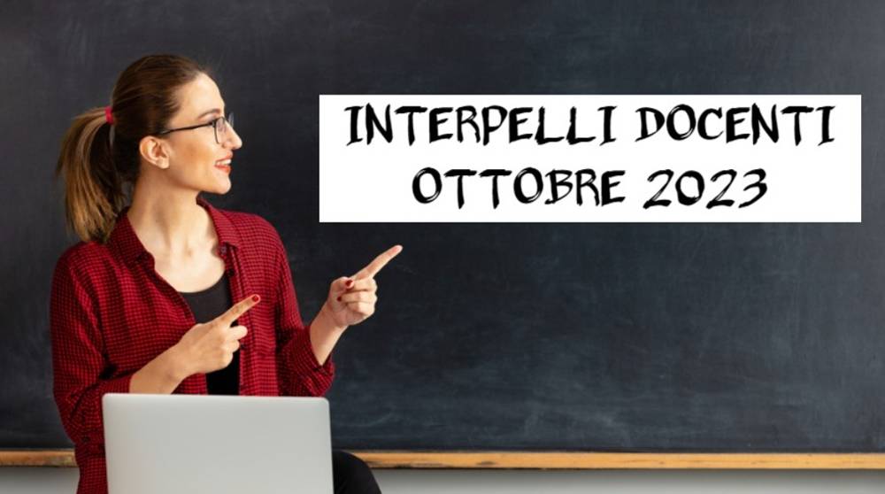 Interpelli Docenti Ottobre 2023: docenti cercasi per classi di concorso A026, A027, A033, A040, A041