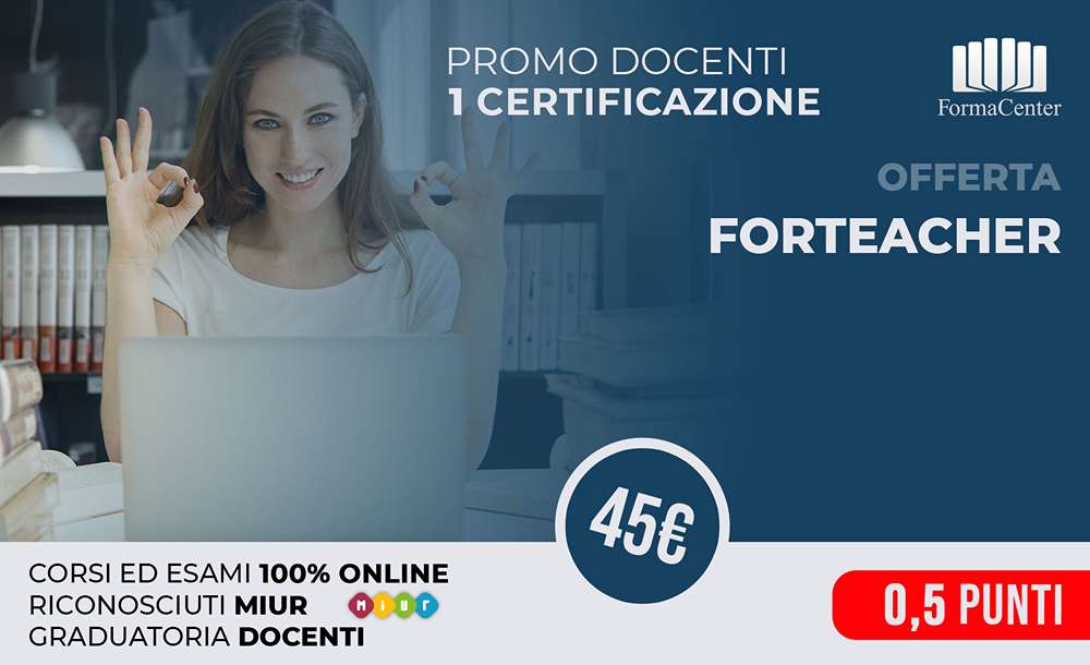 Corso Teacher Online Riconosciuto Miur: economico, indispensabile e assegna punteggio per le graduatorie