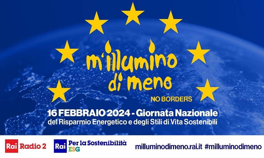 M’illumino di Meno 2024, il 16 febbraio la Giornata Nazionale del Risparmio Energetico e degli Stili di Vita Sostenibili