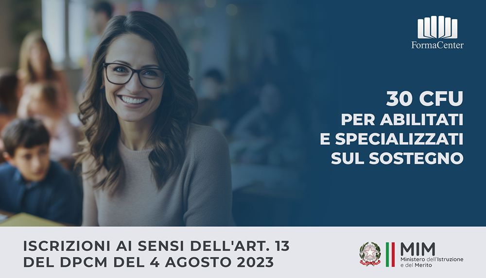 Percorso Abilitante 30 CFU per docenti by Formacenter: costo, crediti, esame e pagamento a rate