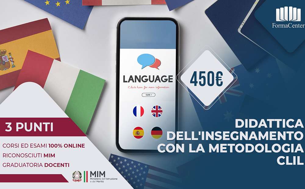 Corso Clil eCampus, didattica dell'insegnamento con la metodologia Clil: promo by Formacenter