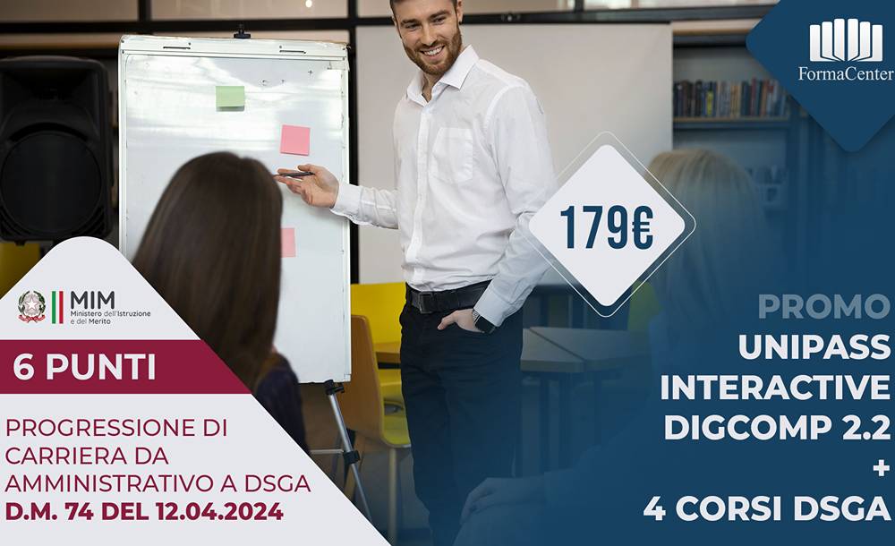 Corsi Dsga per Direttore dei Servizi Generali e Amministrativi: speciale promo by Formacenter