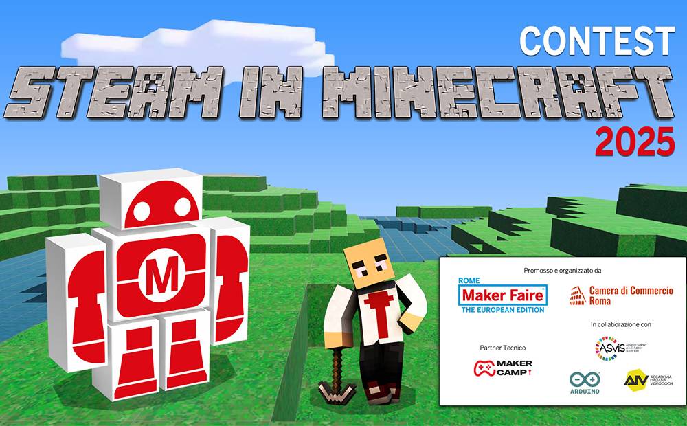 STEAM in Minecraft: iscrizioni dal 3 al 21 novembre 2025 per scuole primarie e secondarie