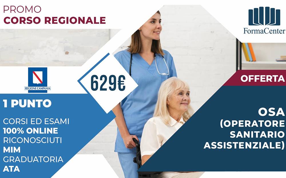 Corso Osa Online per Operatore Socio Assistenziale: costo e punteggio ATA