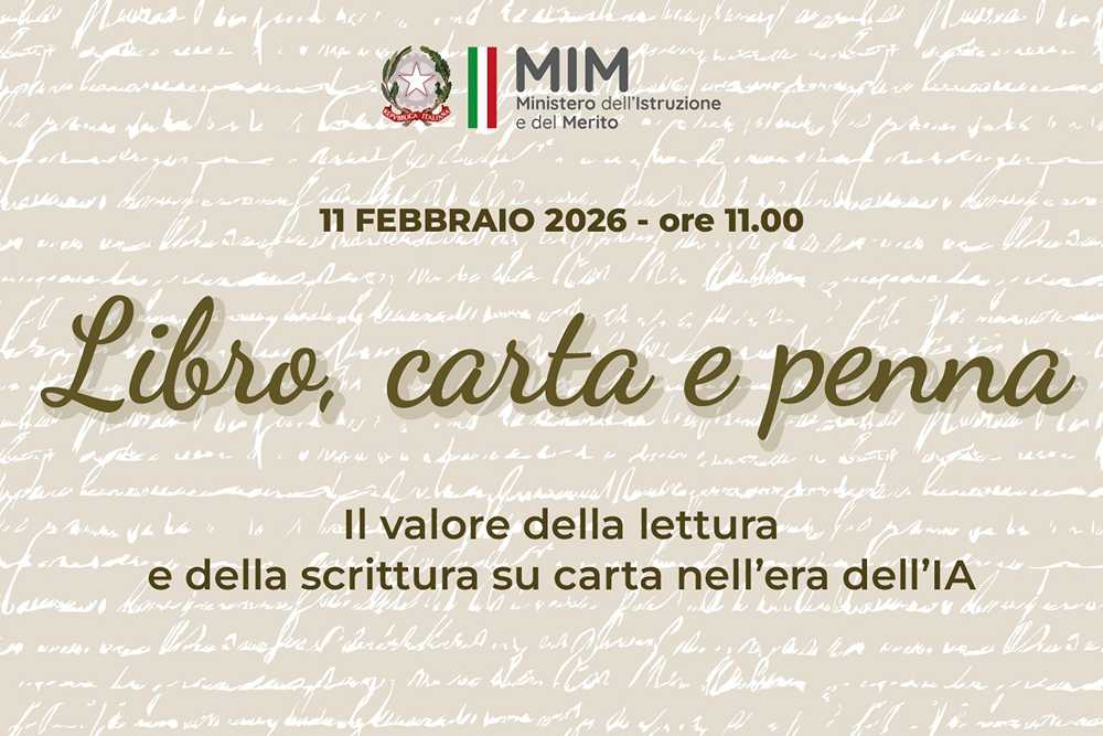 Convegno Libro, carta e penna nell’era digitale al MIM: l'intervento di Valditara