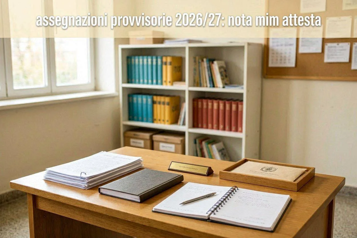 Assegnazioni provvisorie 2026/27: si attende la nota MIM