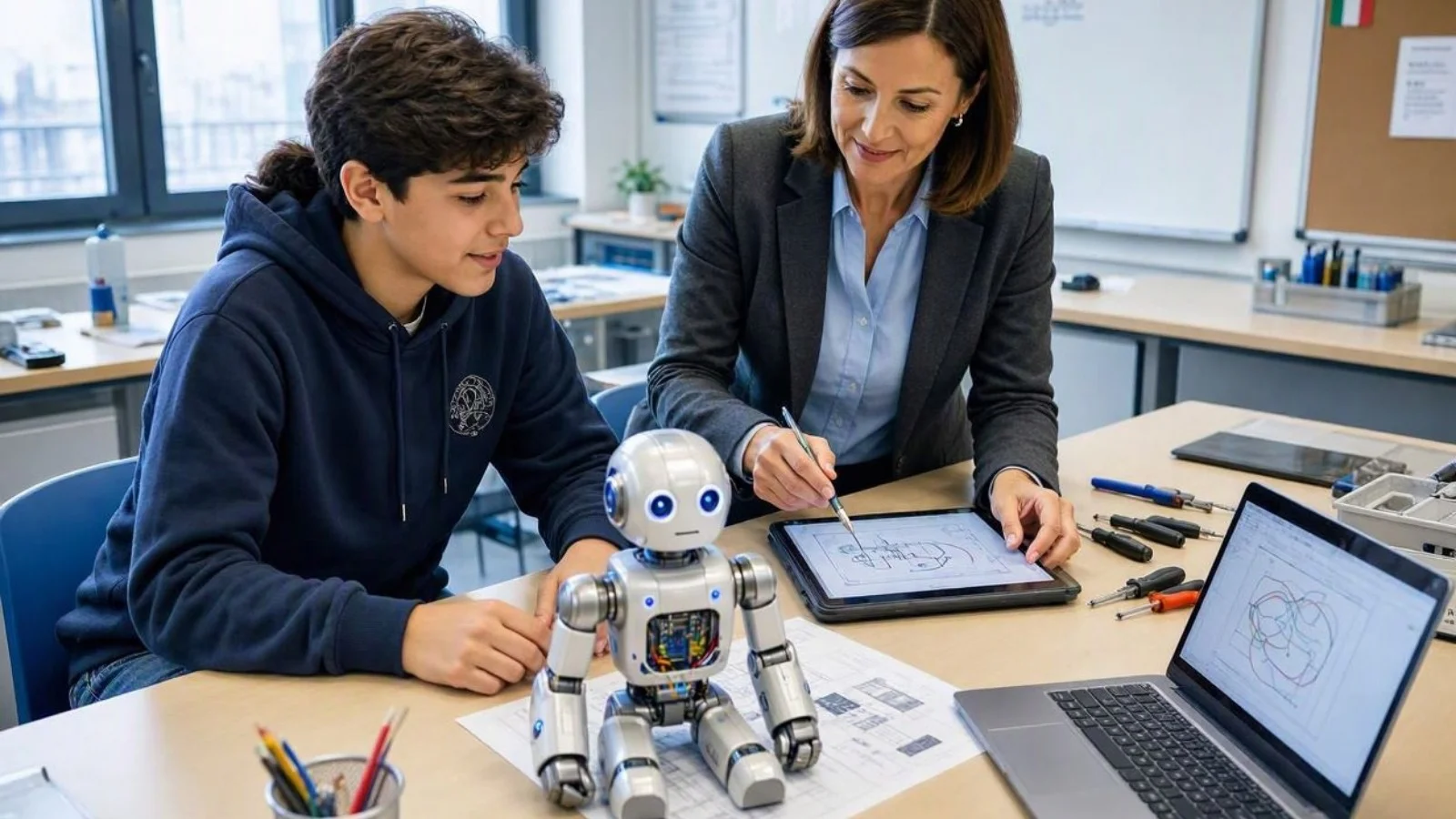 Asti, liceo Vercelli: inaugurato il laboratorio di robotica inclusiva