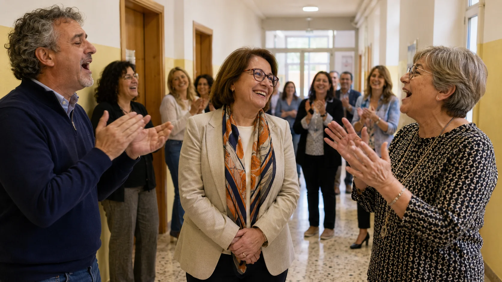 Bari, i docenti salutano la preside cantando Sal Da Vinci