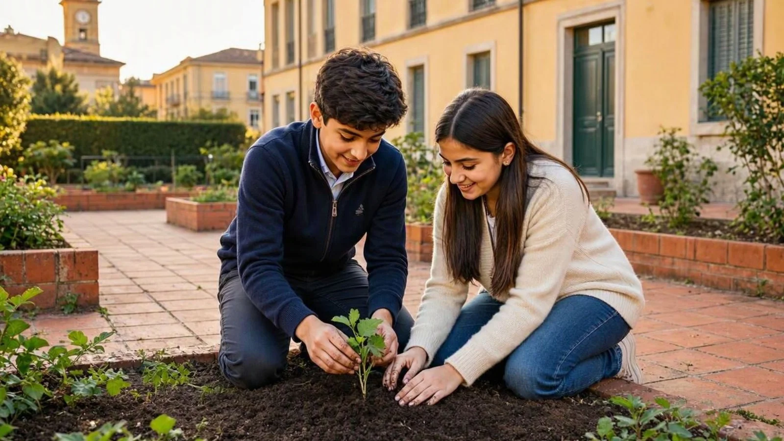 Bari, alla scuola Monte San Michele la didattica si fa nell'orto sociale