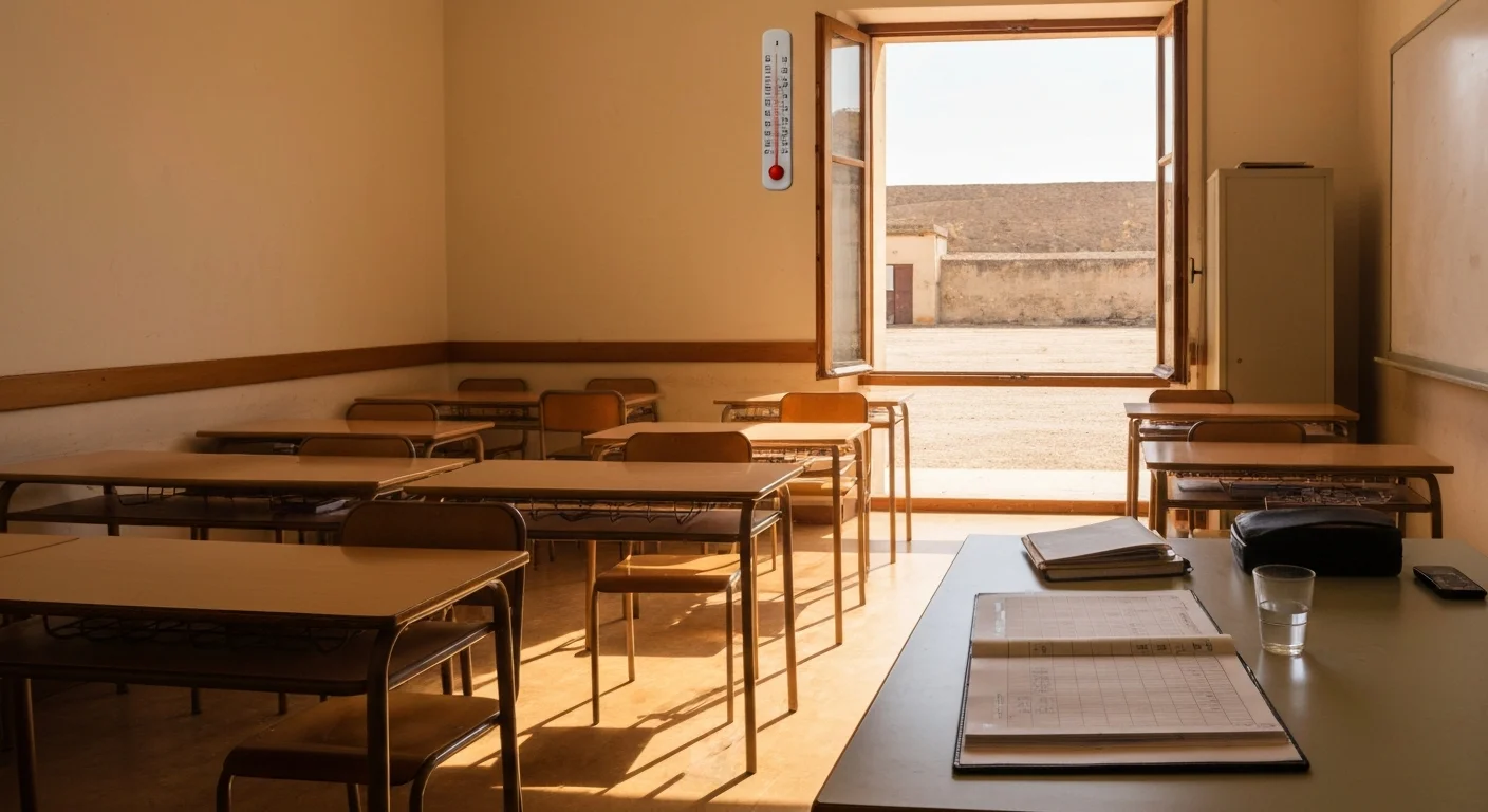Caldo record a scuola, docente sviene in classe: si chiede lo stop alle lezioni