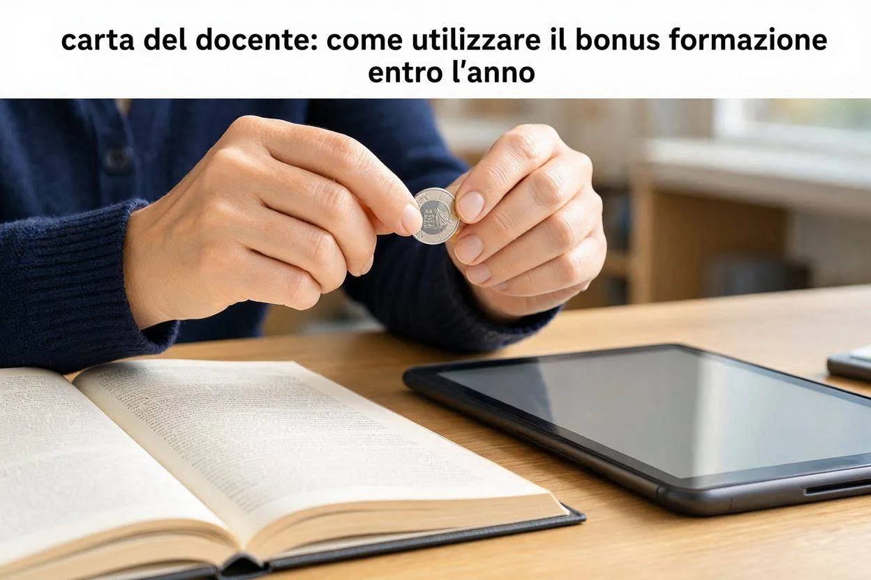 Carta del docente: come utilizzare il bonus formazione entro l'anno