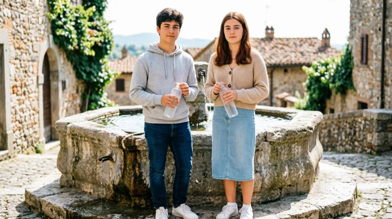 Castignano, gli studenti portano in paese la difesa dell’acqua