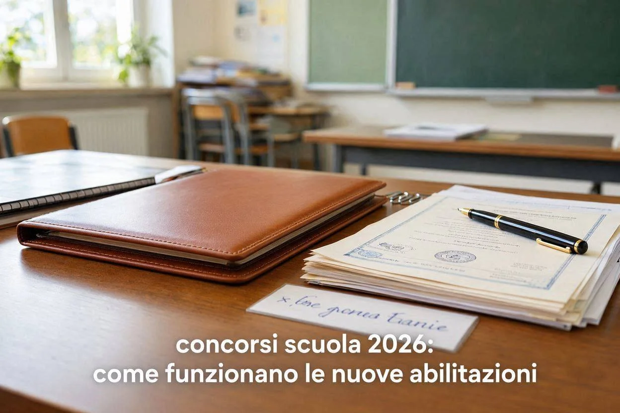 Concorsi scuola 2026: come funzionano le nuove abilitazioni