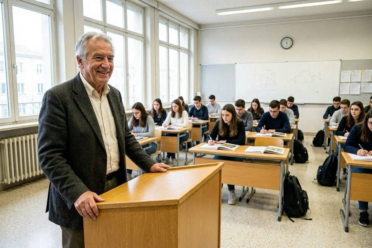Una vita tra le cattedre: la storia del docente a 67 anni