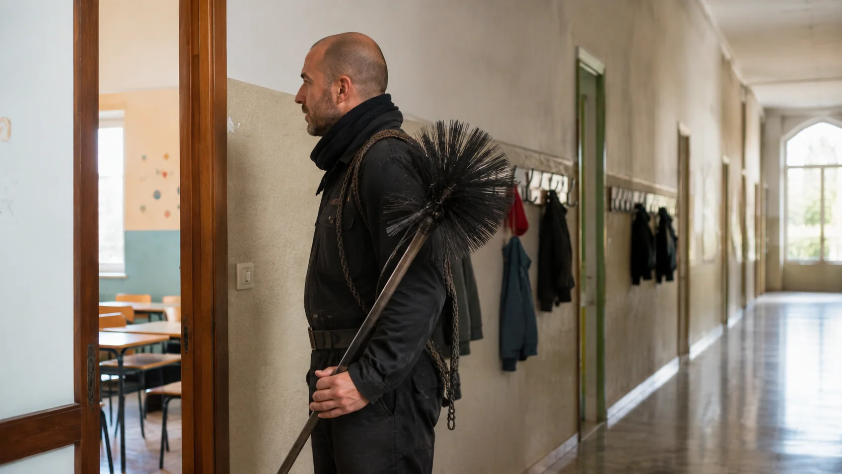 Insegnante precario lascia la cattedra per fare lo spazzacamino