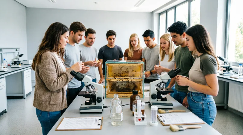 L'Intelligenza Artificiale degli studenti: un cuore hi-tech per api e fragili