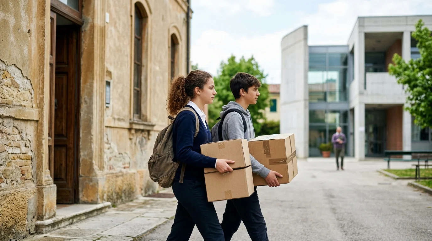 Lecco, 300 studenti traslocano per evitare la Dad