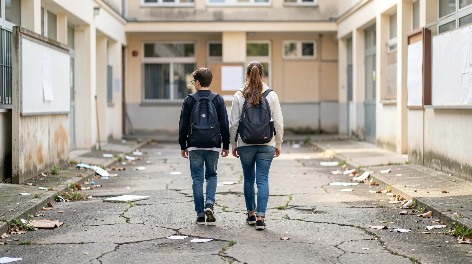 Lipomo, percorso scuola degradato: vetri rotti, bottiglie bruciate e profilattici