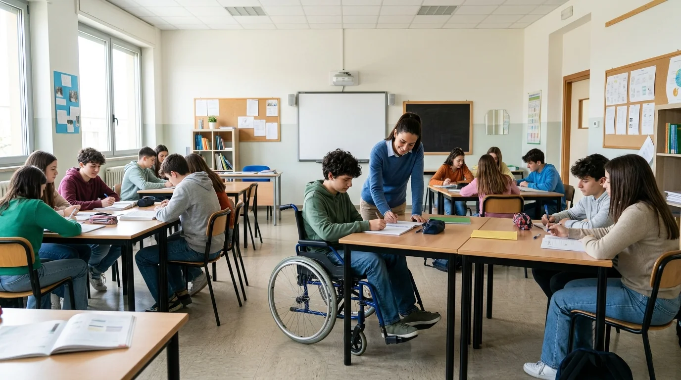 Lombardia, fondi per l'assistenza disabili nelle scuole superiori